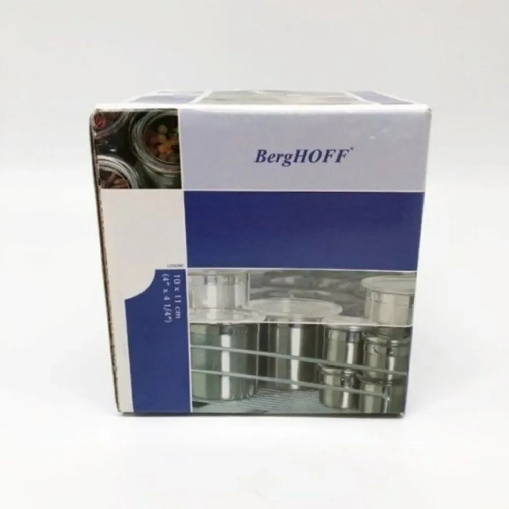 BergHOFF 2.5 Cups Silver Stainless Steel Canister